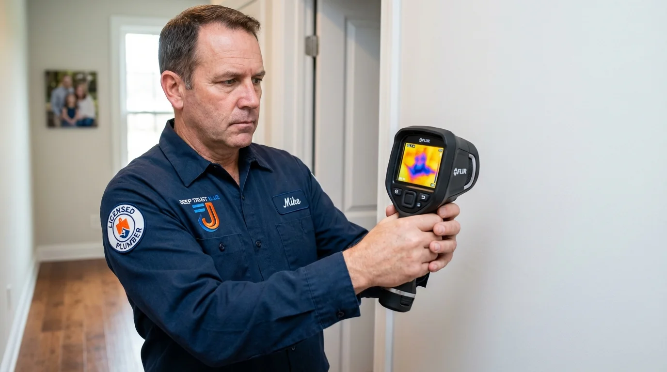 Thermal imaging leak detection by Johns Plumbing LLC in Bullard
